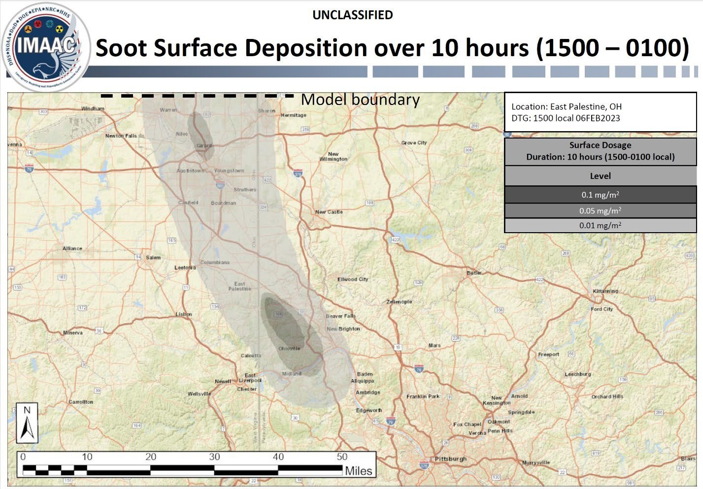 Event Reconstruction Plume Map US EPA
